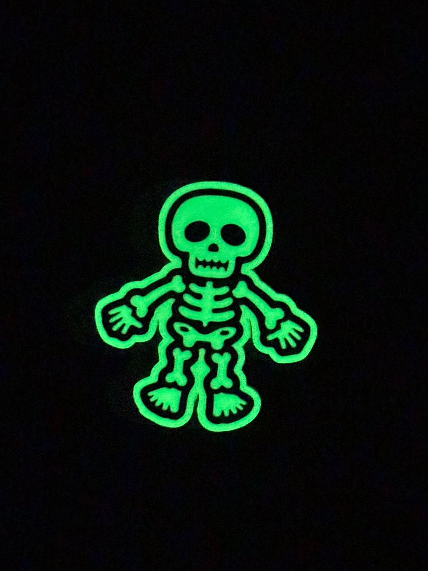 Sticker nachtleuchtend „Skelett“