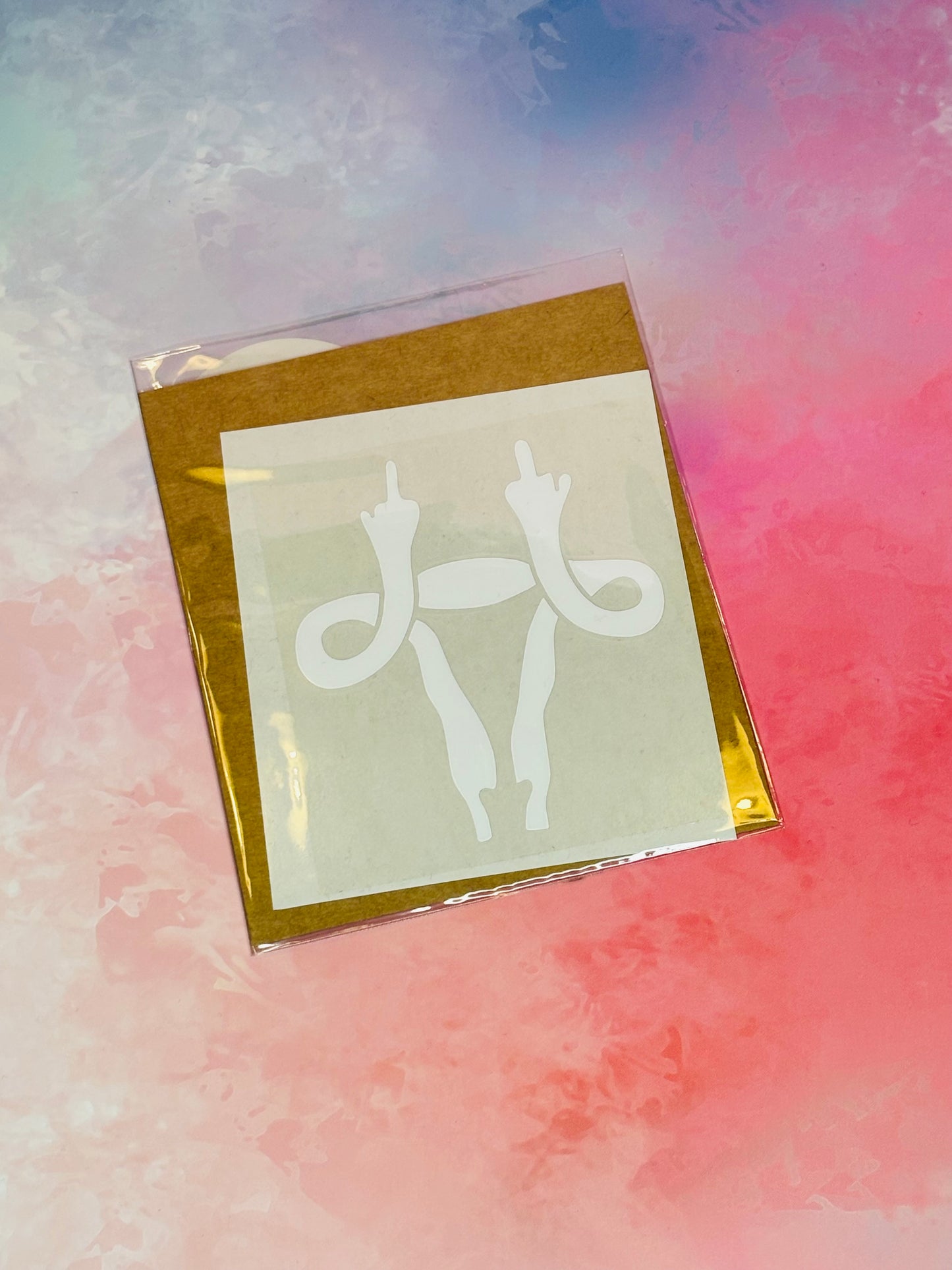 Bügelbild „Uterus“