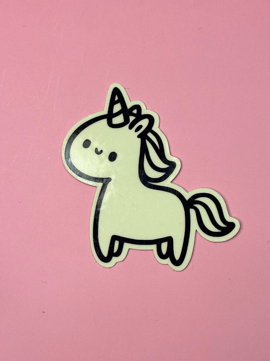 Sticker nachtleuchtend „Einhorn“