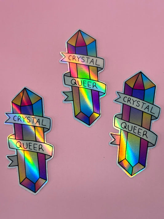 Sticker „Crystal queer“