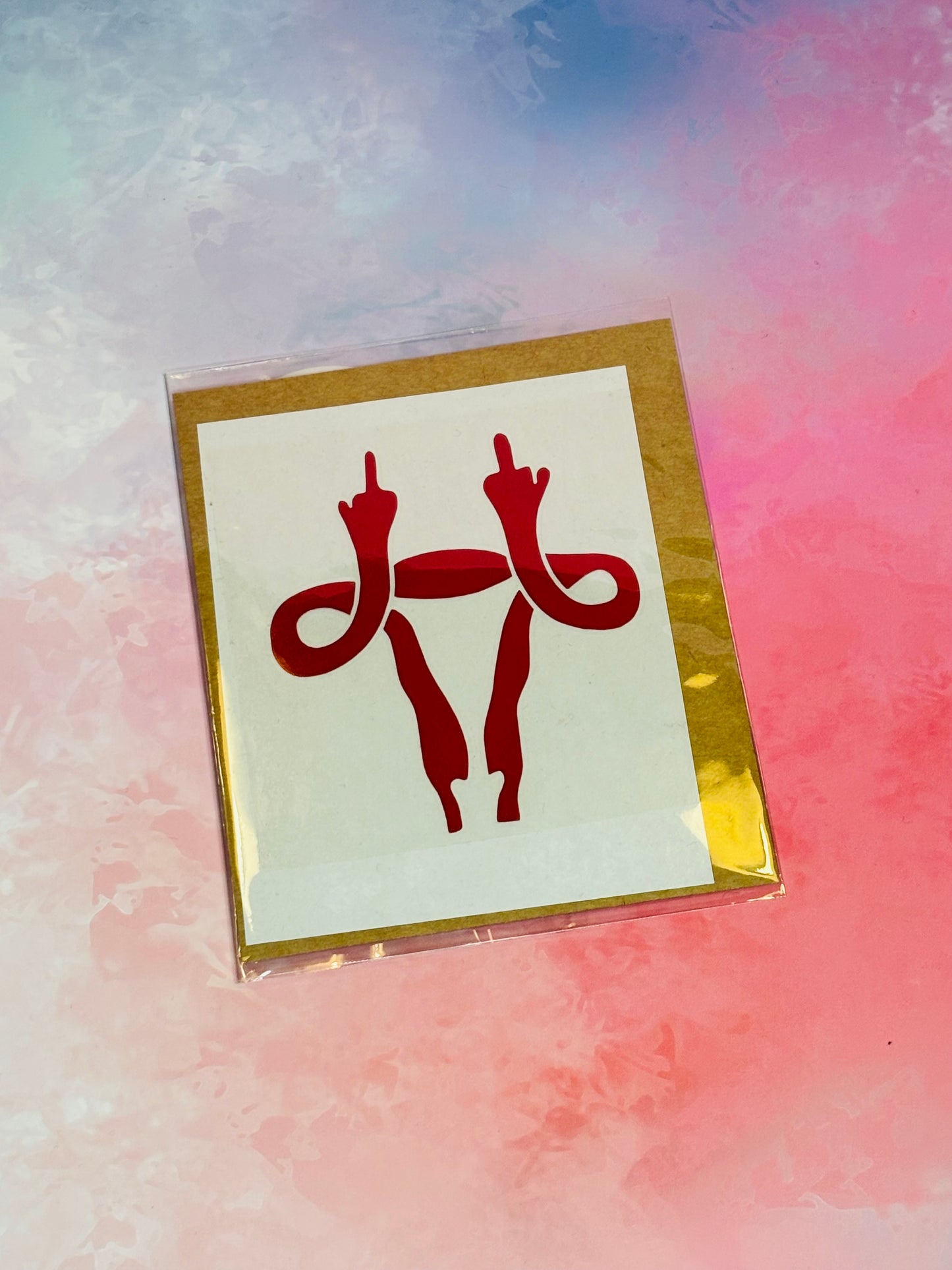 Bügelbild „Uterus“