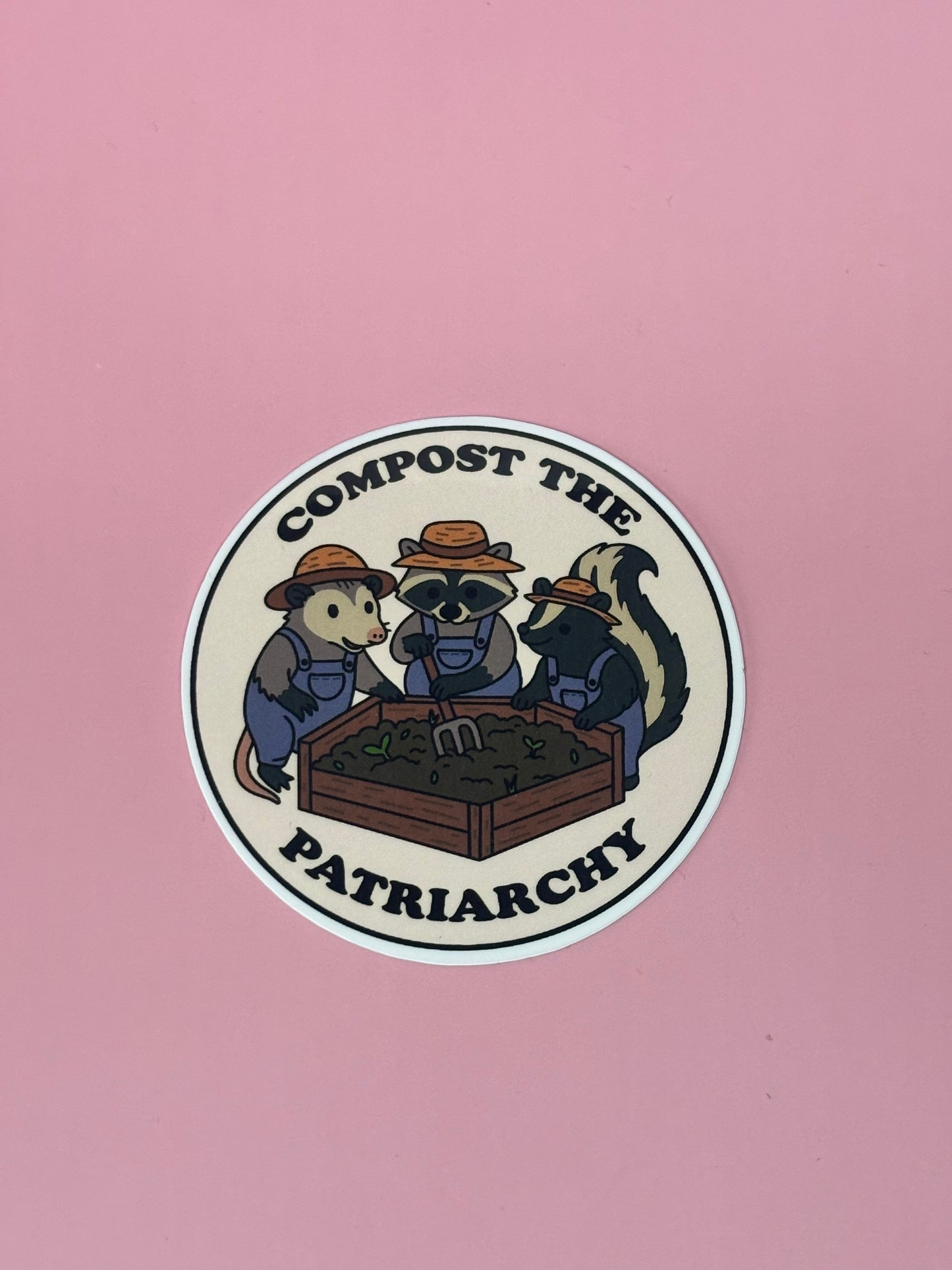 Sticker „Compost the patriarchy“