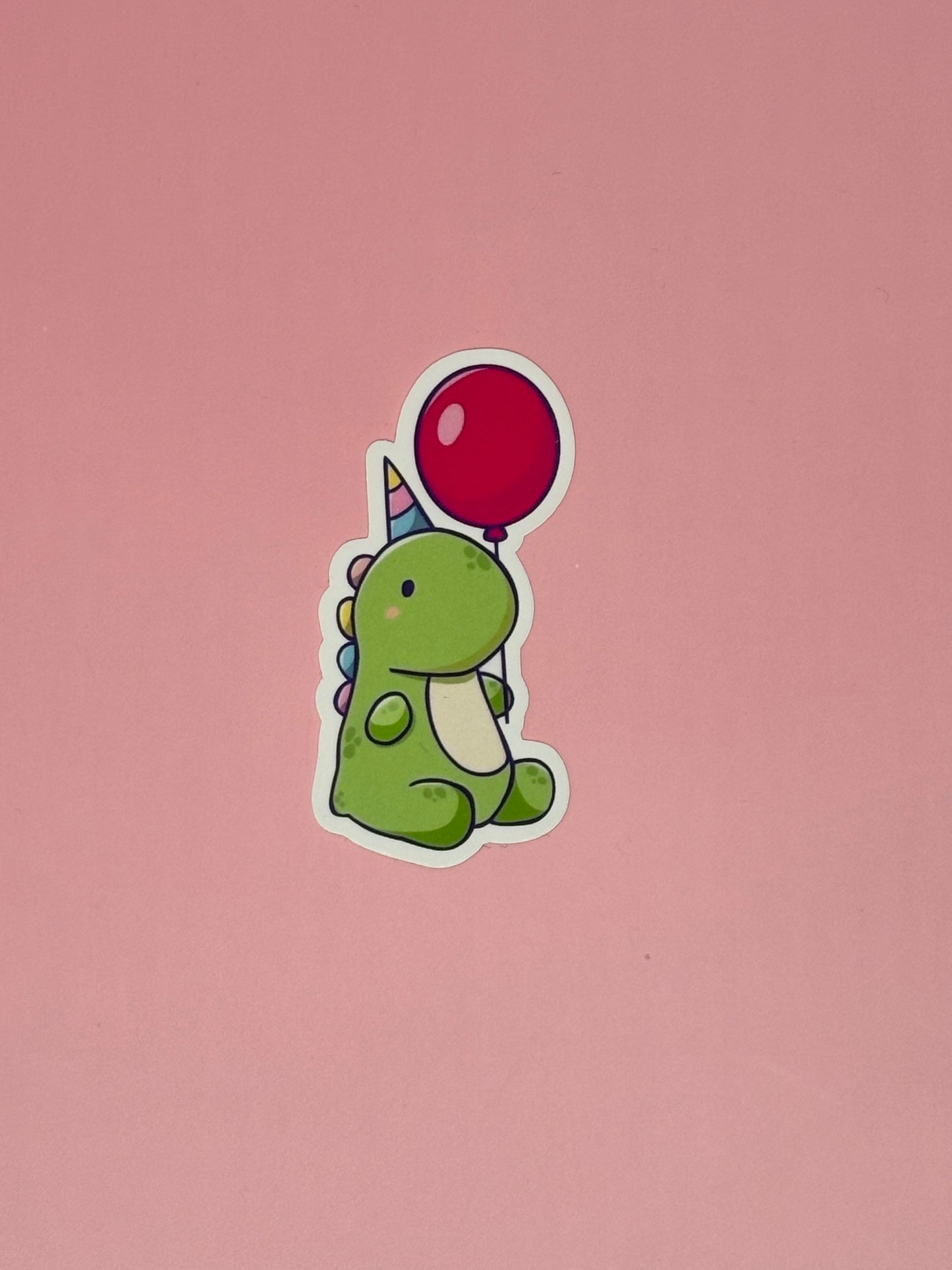 Sticker „Dino mit Ballon“