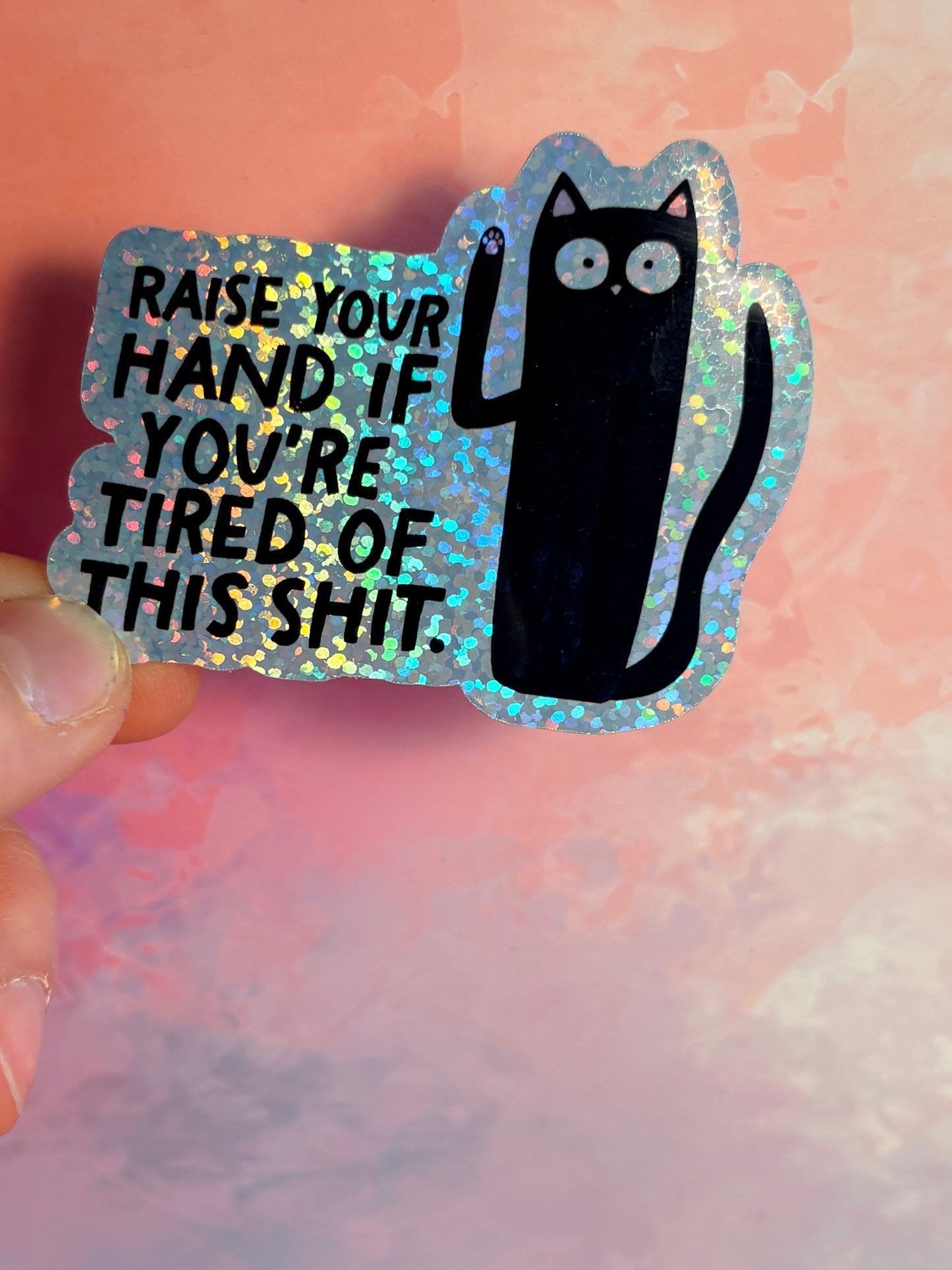 Sticker „raise your hand“
