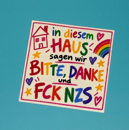 Sticker „in diesem Haus…“