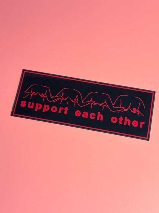 Sticker „support each other“