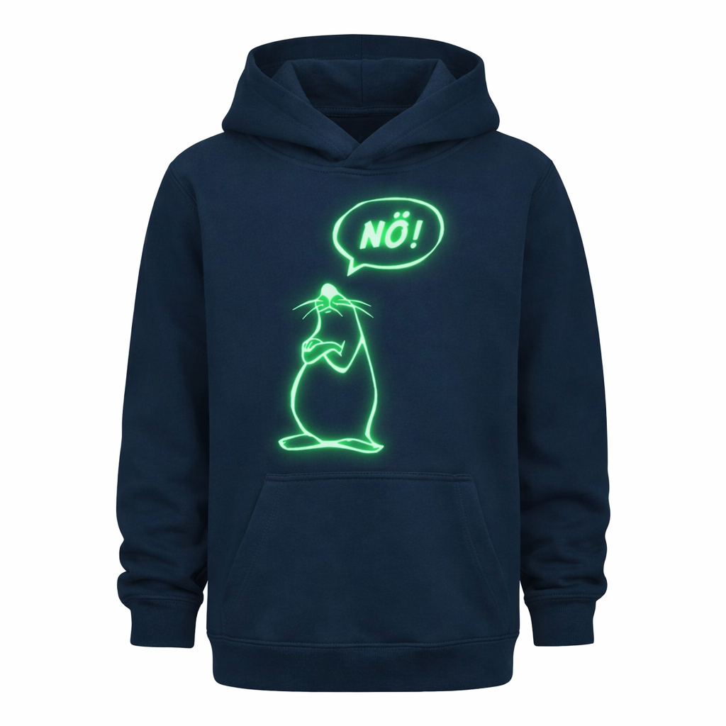 Hoodie glow in the dark „Nö!“