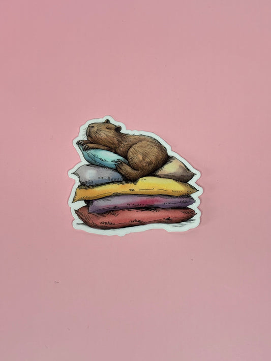 schlafendes Capybara