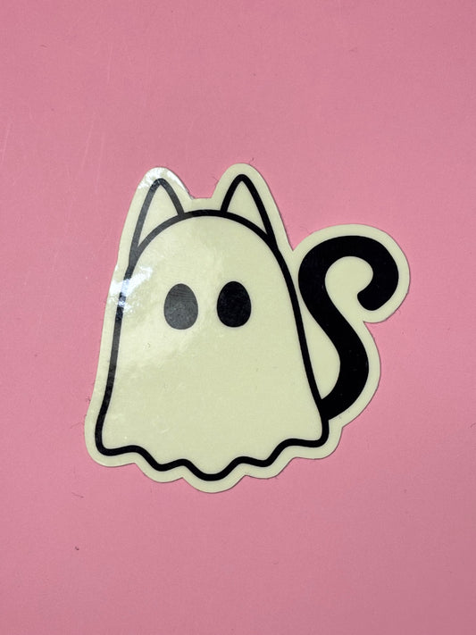 Sticker nachtleuchtend „Katzengeist“