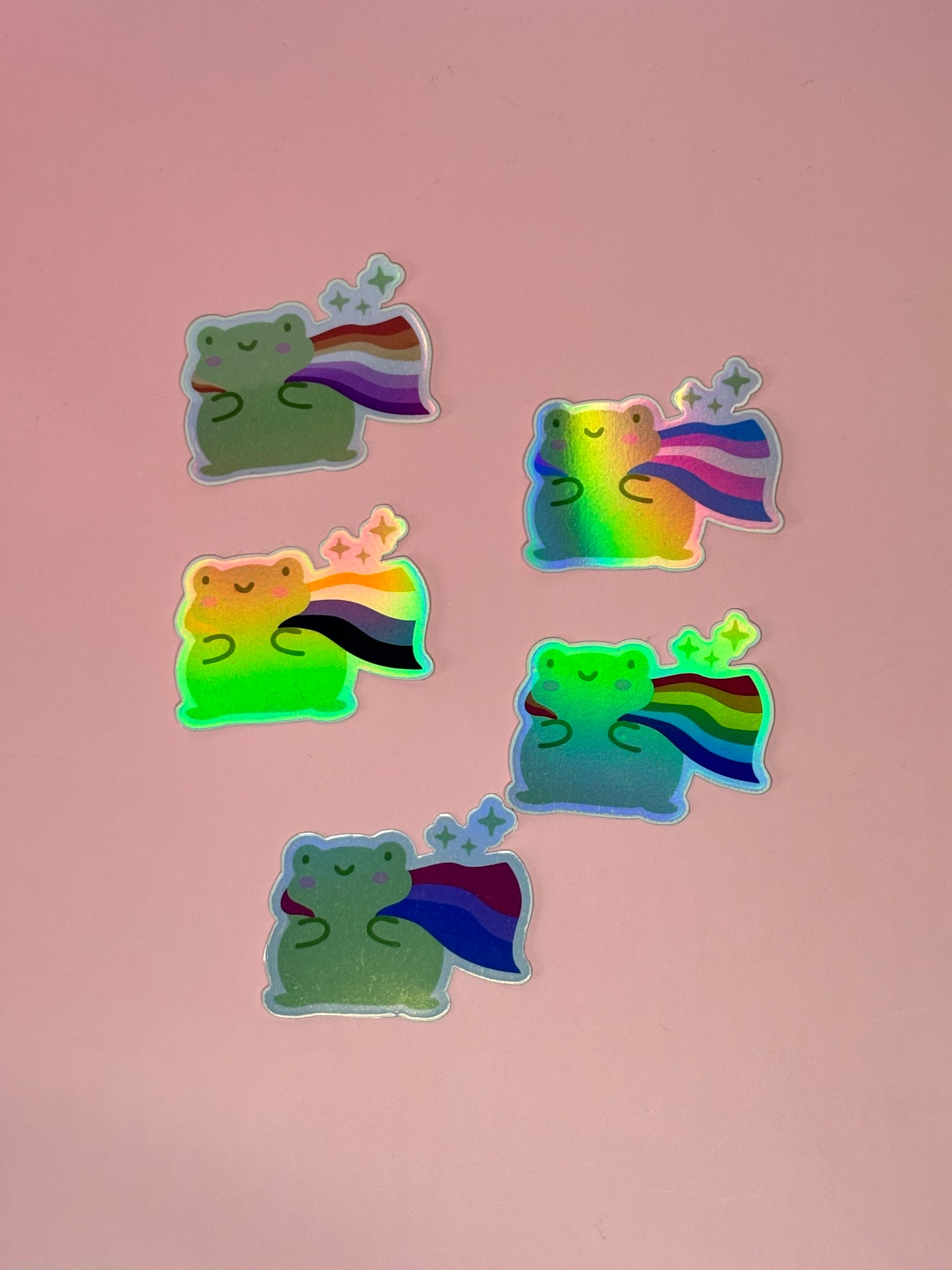Stickerset „Pride Frogs“