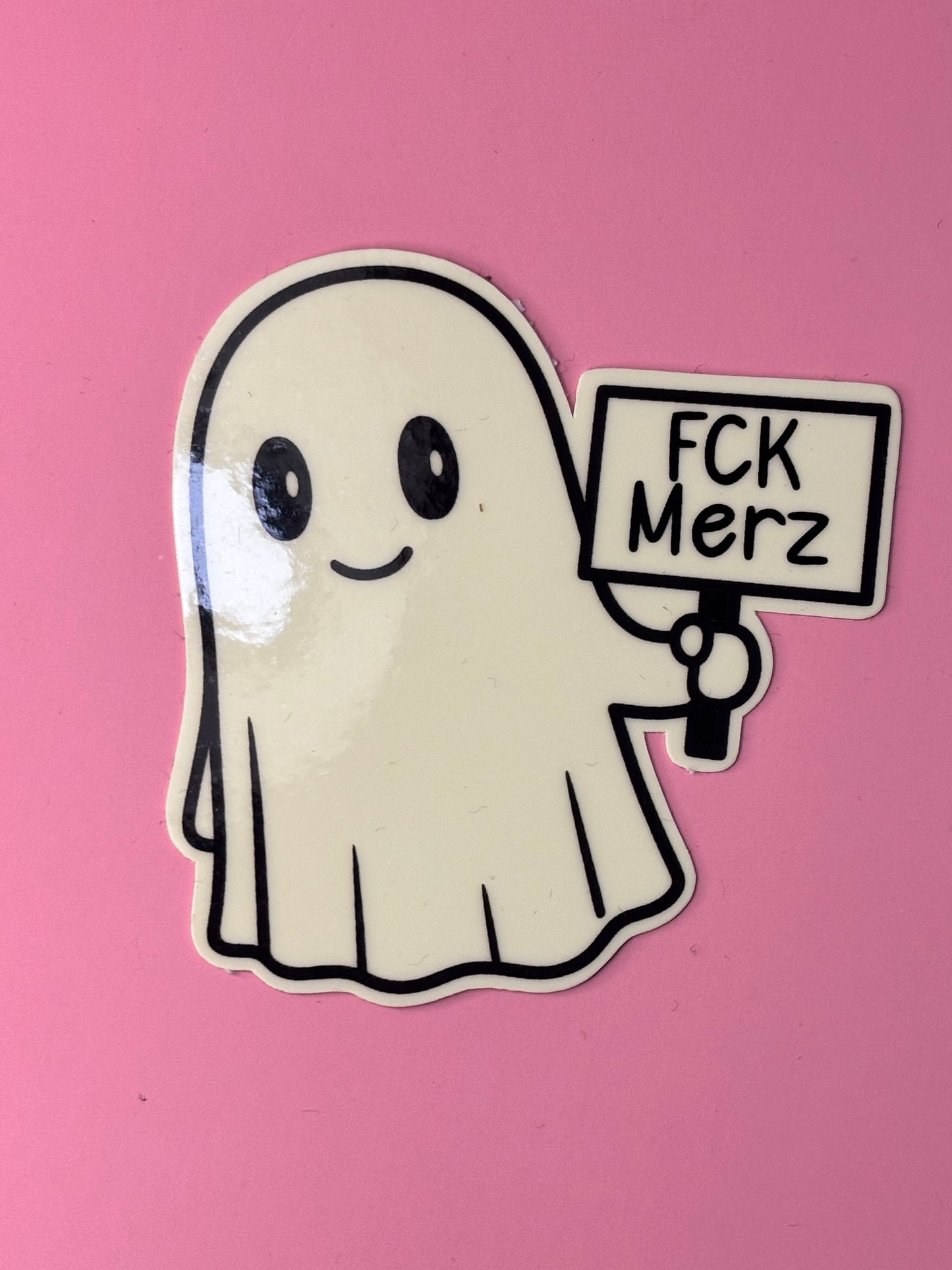 Sticker nachtleuchtend „FCK Merz“