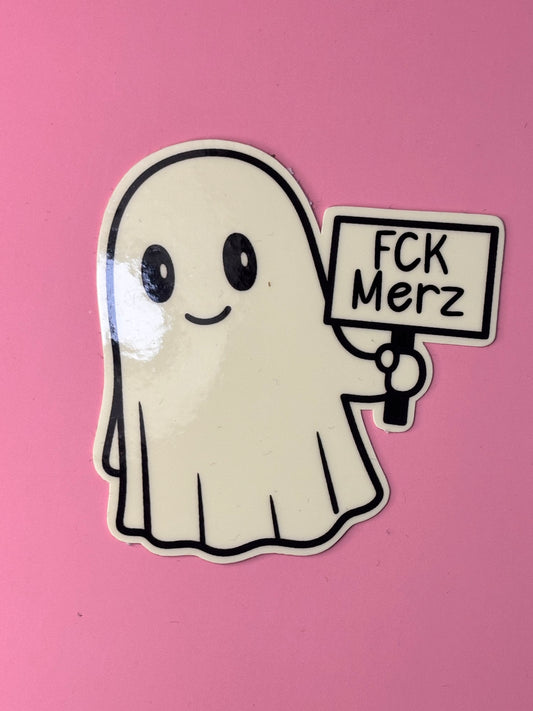 Sticker nachtleuchtend „FCK Merz“