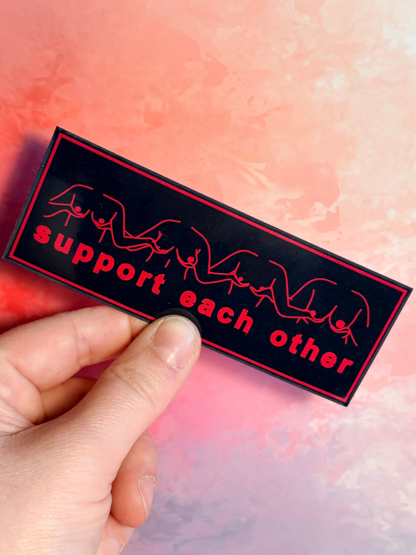 Sticker „support each other“