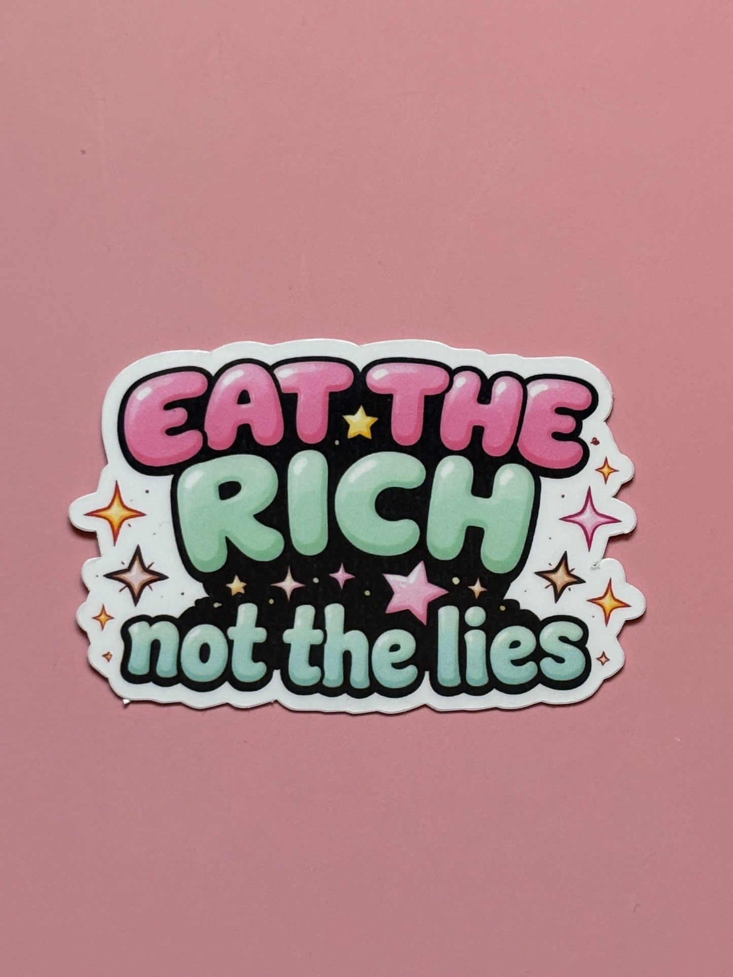 Sticker „ eat the rich“