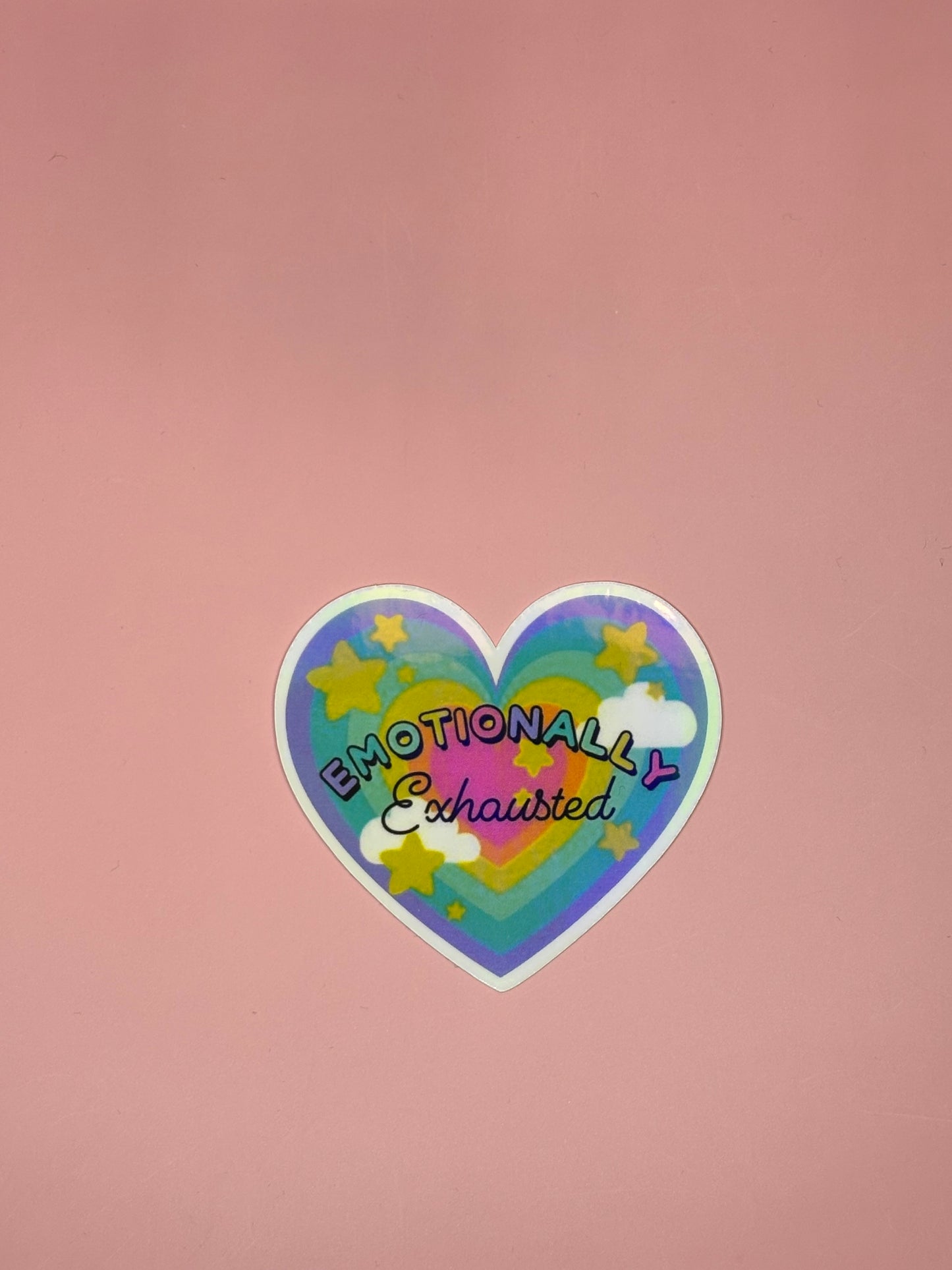 Sticker „emotionally exhausted“