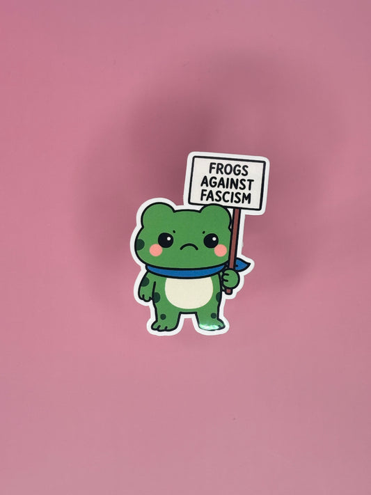 Temp. Tattoo „frogs against fascism“