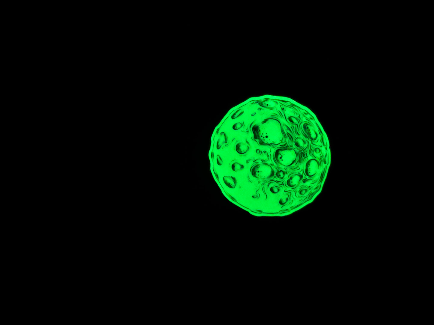Sticker nachtleuchtend „Mond“