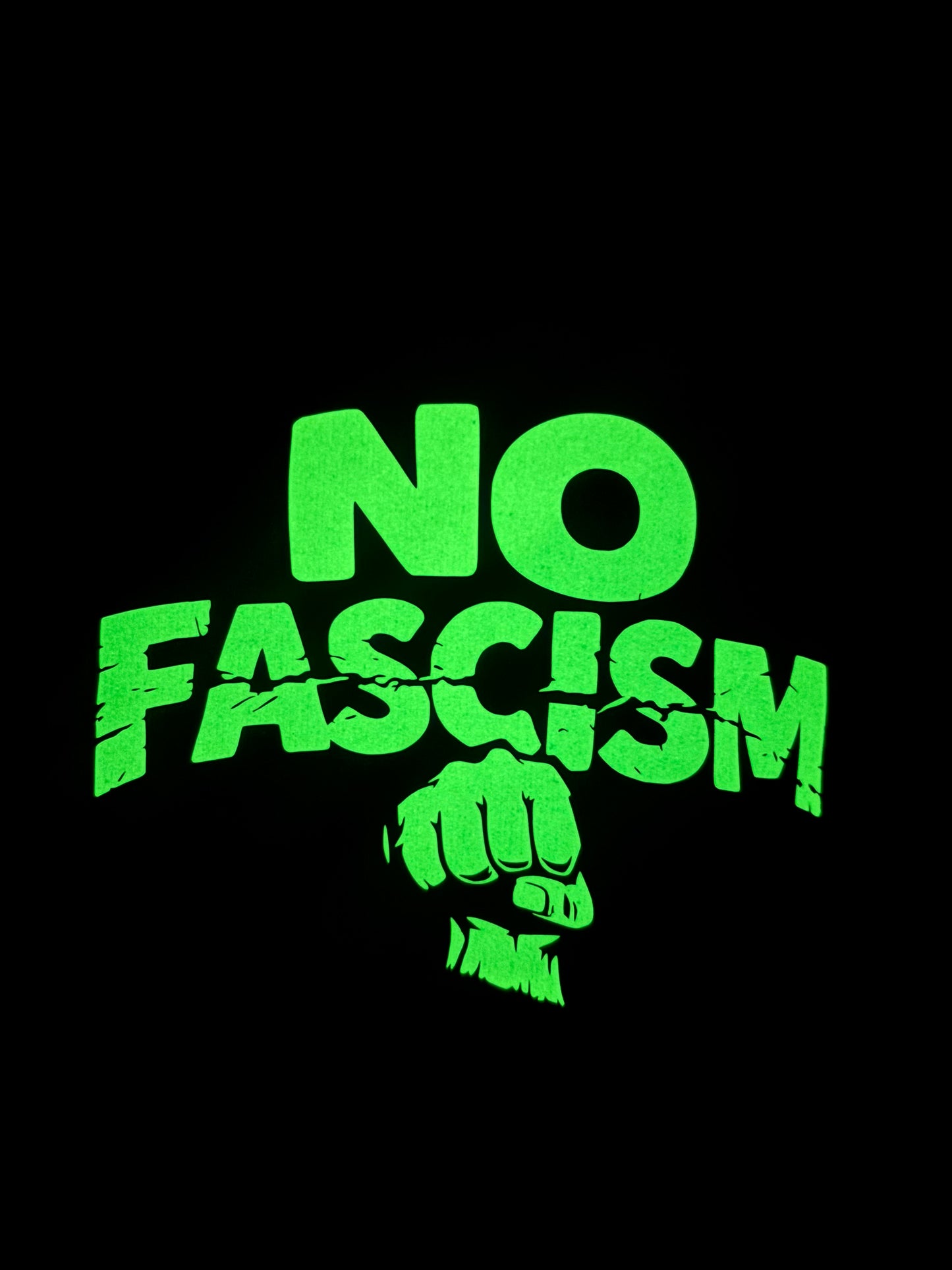 Hoodie „No Fascism“ glow in the Dark